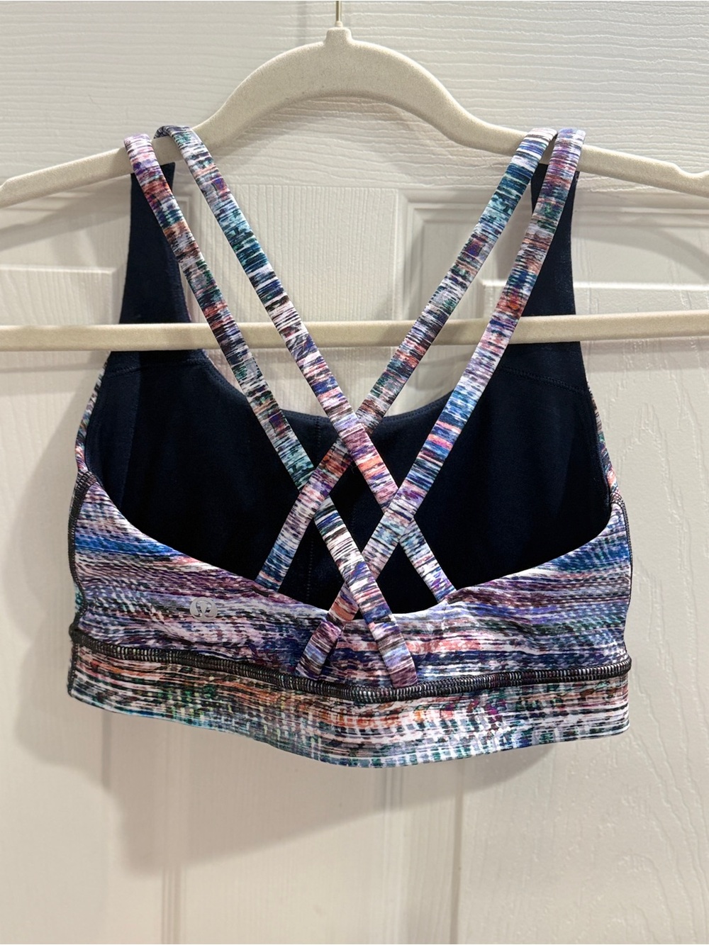 Lululemon x Peloton Energy Sports Bra | Size 6 | Multicolor Strappy Back - Picture 6 of 8
